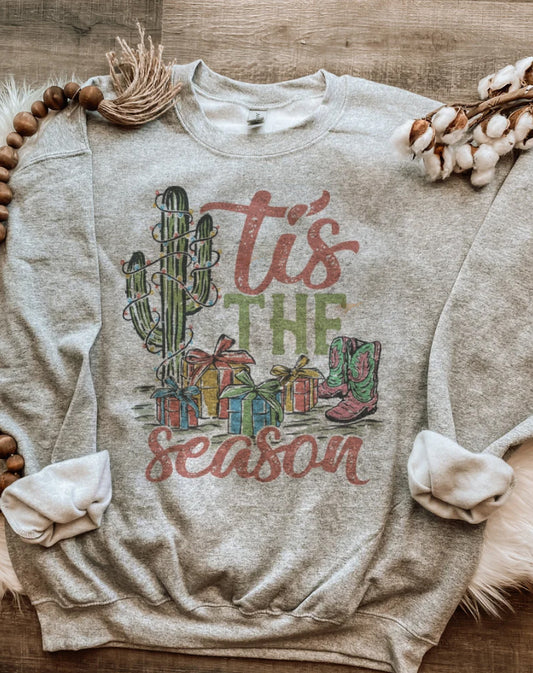 Tis the season  Retro Christmas Holiday design Sweatshirt