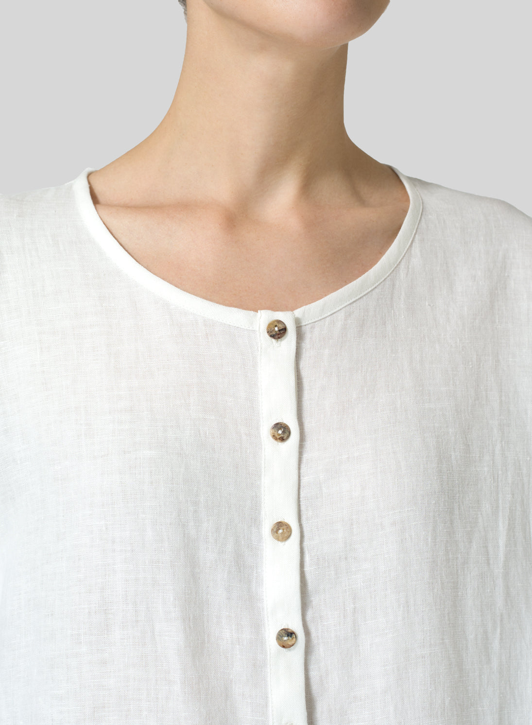 Cotton Linen Wide Sleeve Shirt - boddysize