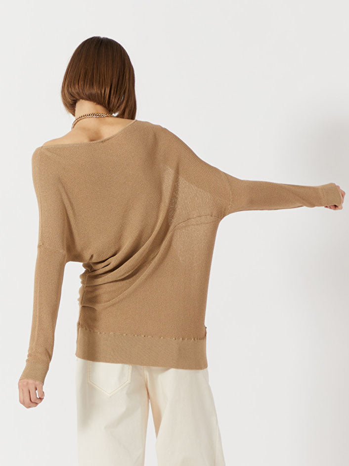 One Shoulder Classic Bottoming Sweater