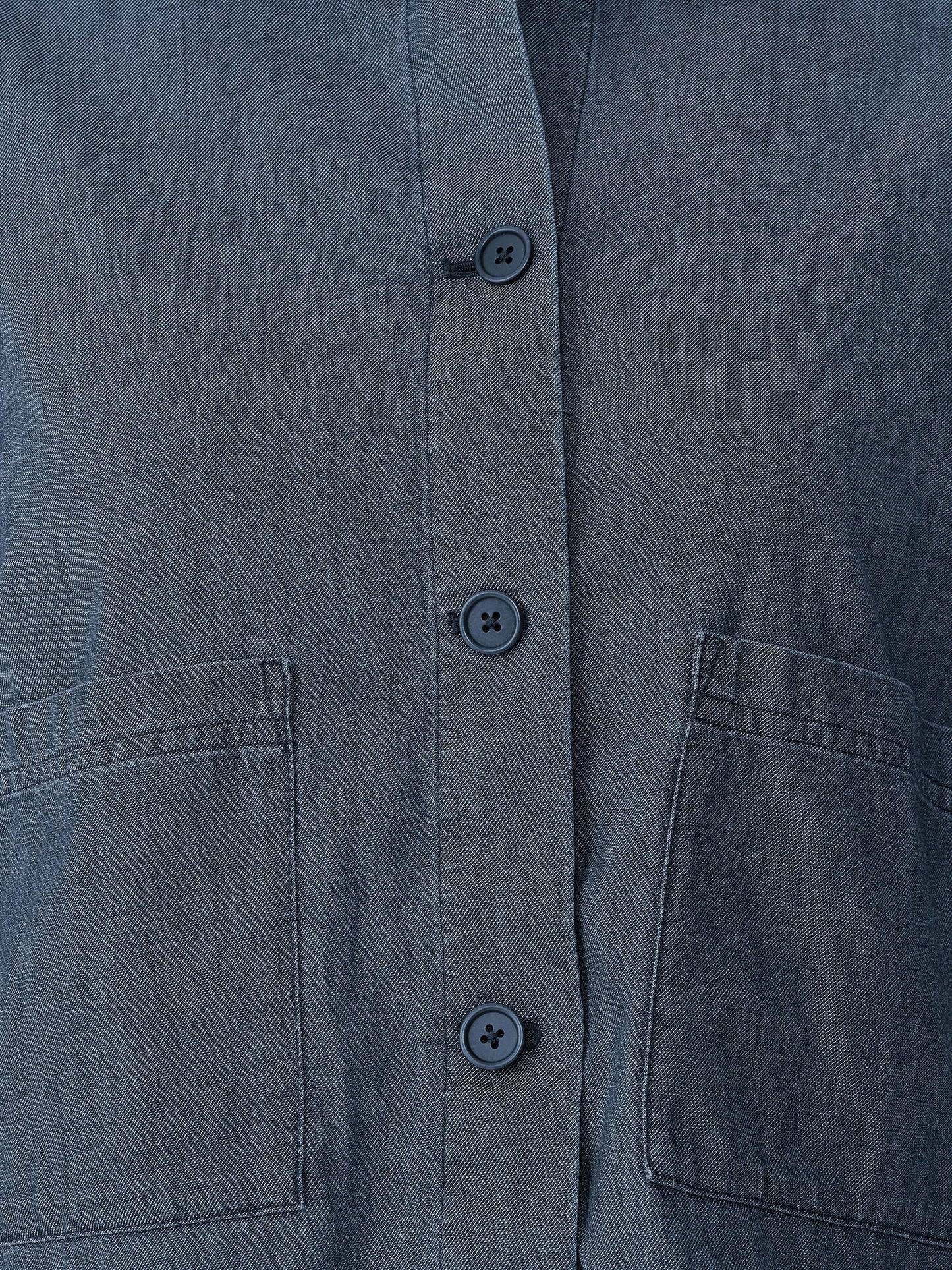 Solid Color Casual Daytime Twill Jacket