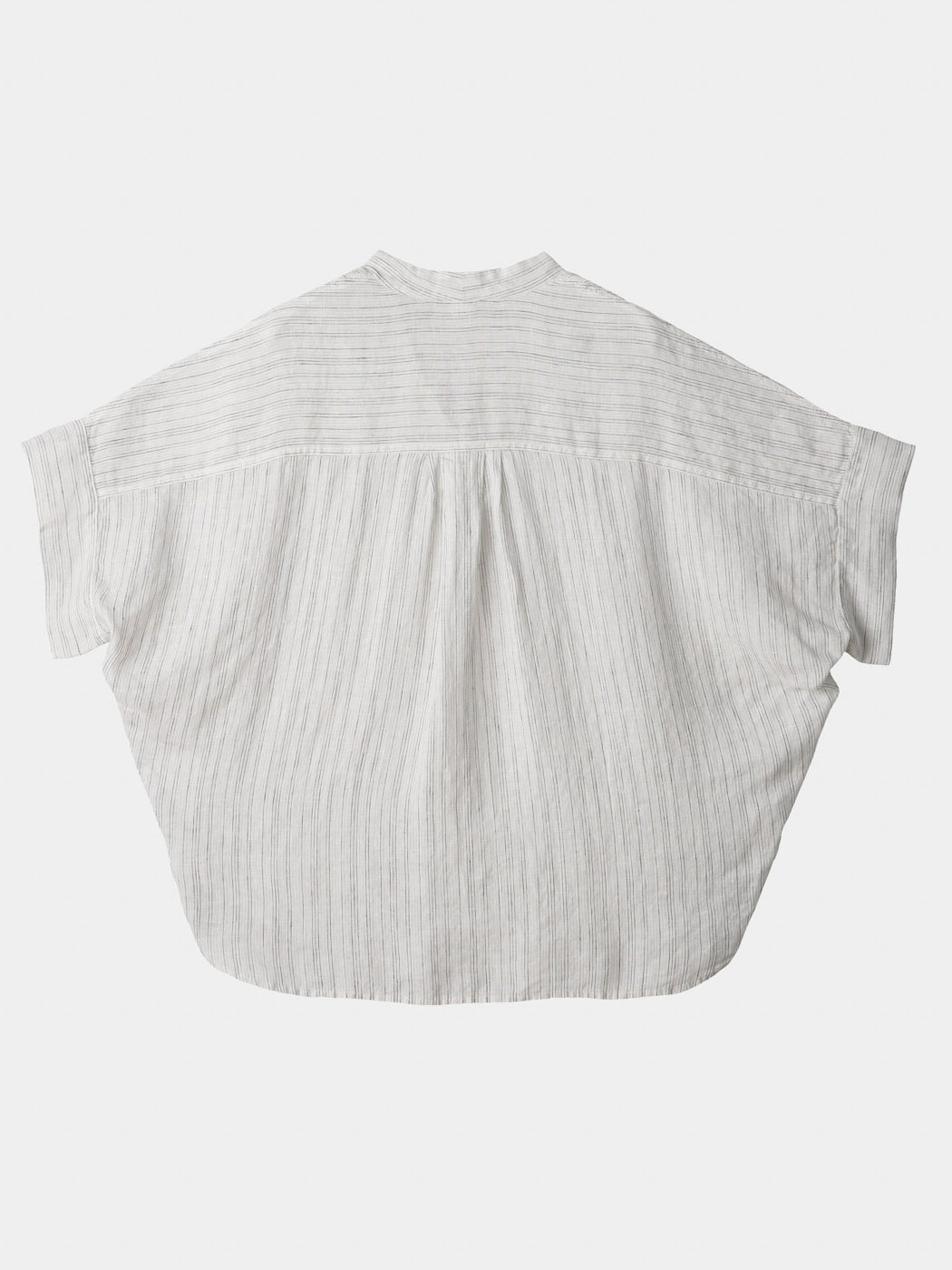 Striped Doll Sleeve Casual Shirt