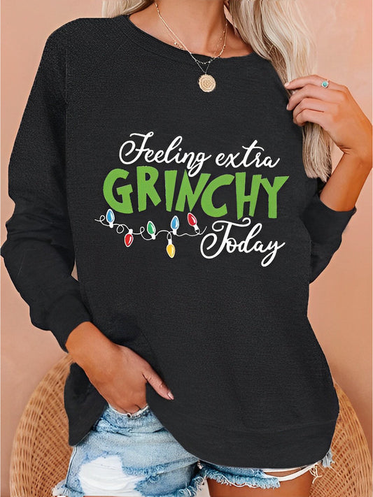 Christmas Feeling Extra Ginchy Today Print Top