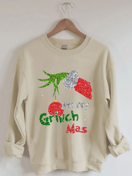 Women's Merry Grinchmas Christmas Print Sweatshirt