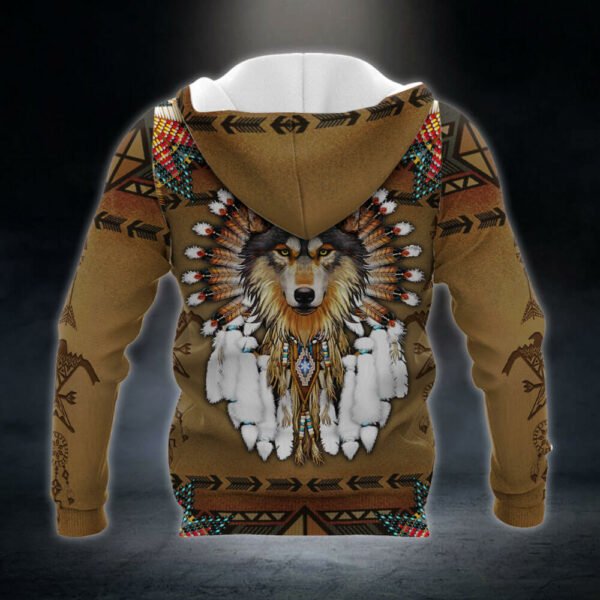 Personalized Wolf  Native American Hoodie