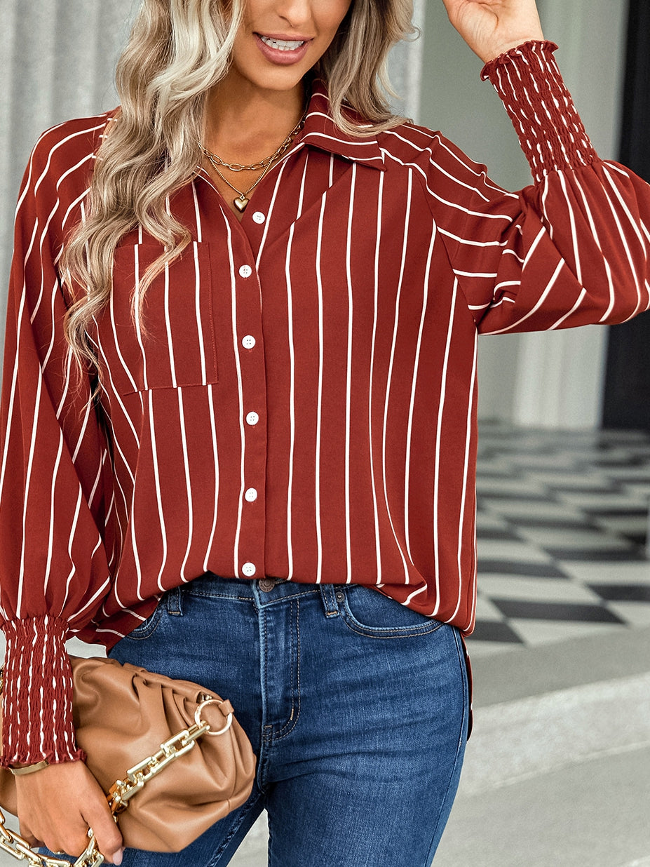Women's striped casual shirt