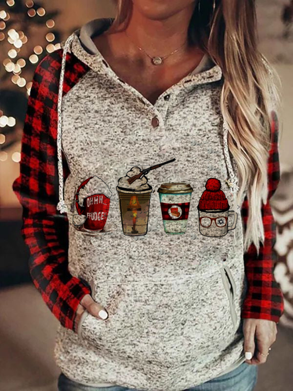 Women's Oh Fudge! A Christmas StoryCoffee Cups Design Sweatshirt