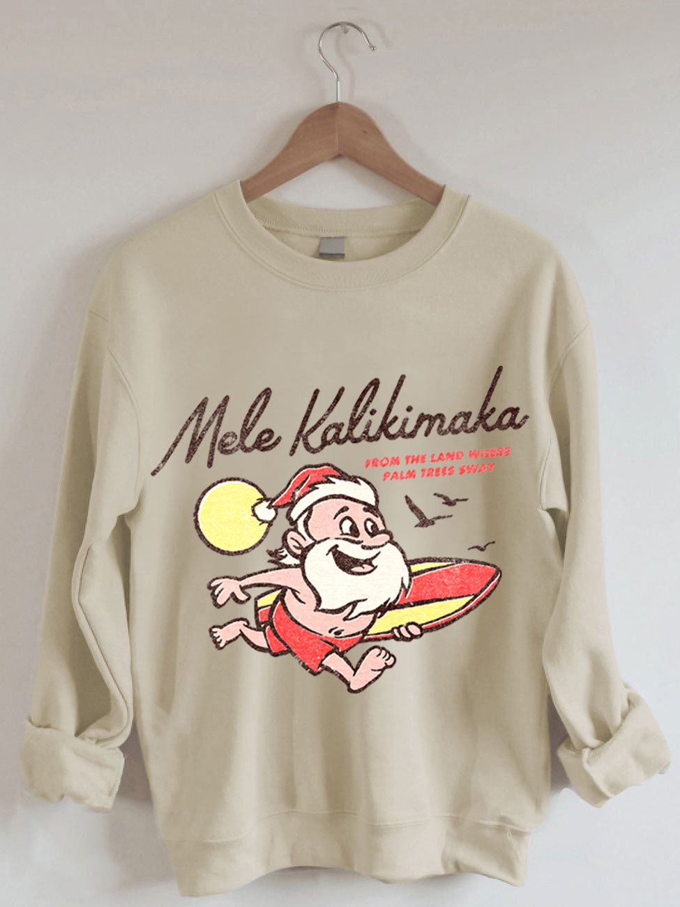 Women's Mele Kalikimaka Print Sweatshirt