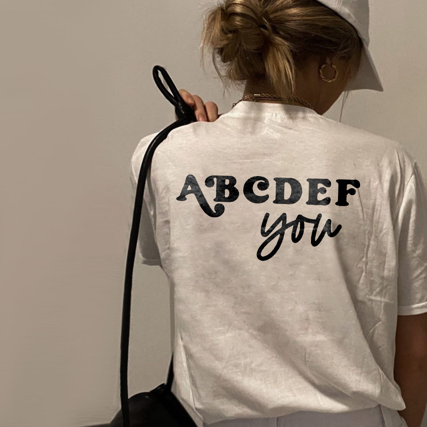 ABCDEF You T-shirt - Saskull