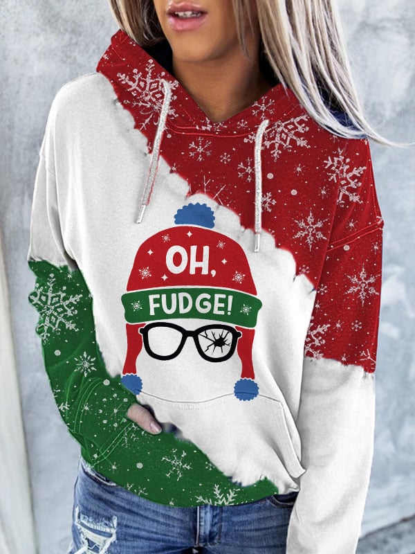 Women's Oh Fudge! A Christmas Story Snowflake Tie Dye Sweatshirt